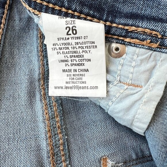 Level 99 skinny jeans size 26 - Picture 7 of 9